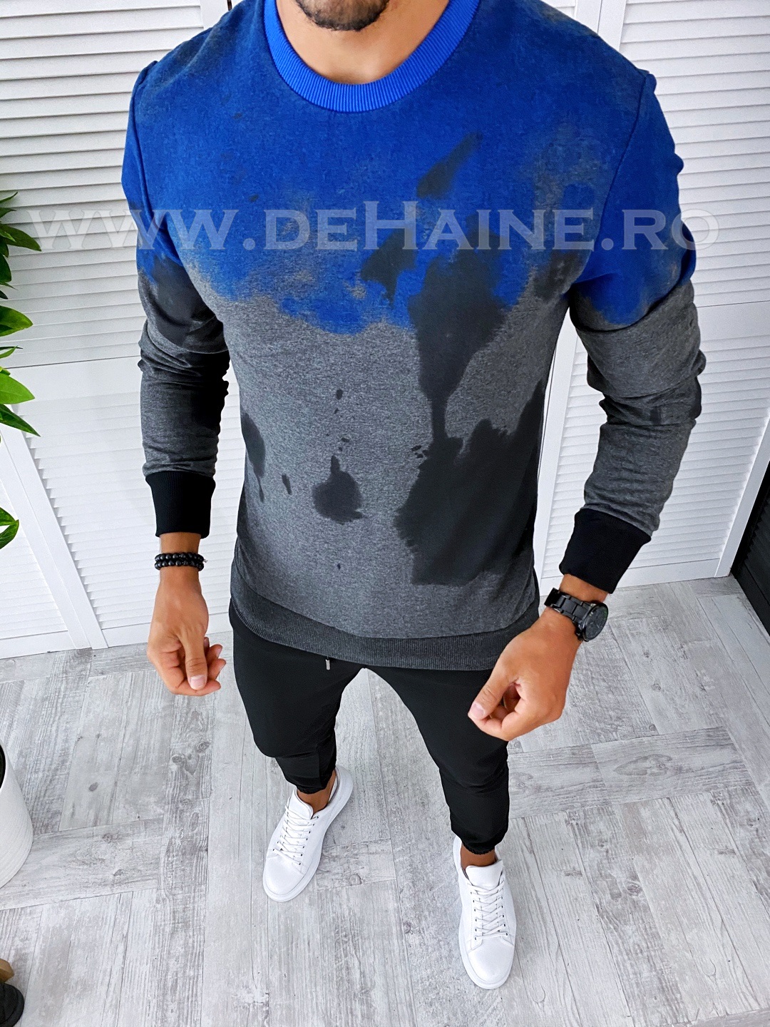Bluza barbati gri slim fit 2565 o1-6